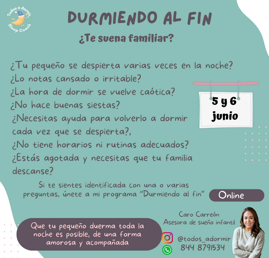 Taller en vivo  "Durmiendo al fin" +5 meses